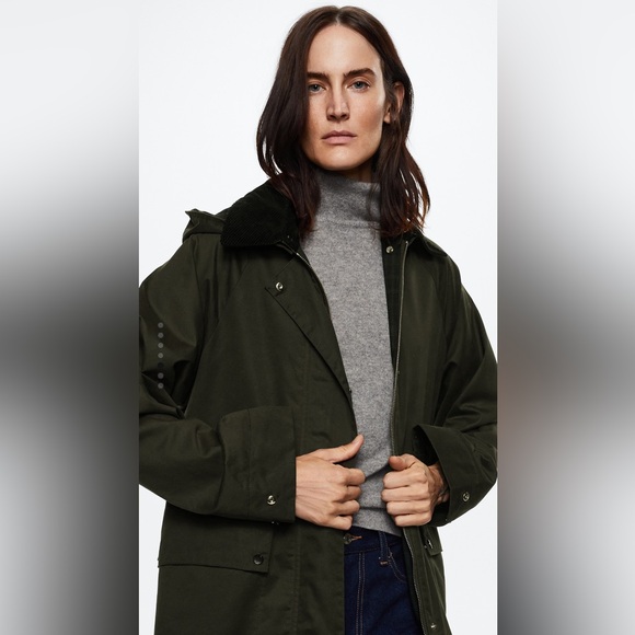 Mango Wax Parka Jacket Womens Mango Parkas Mango Parka Jacket Sales